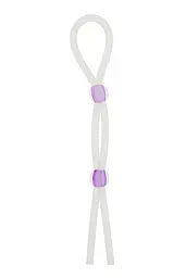 Кільце ерекційне 7" Silicon Cock Ring with 2 beads, Lavender