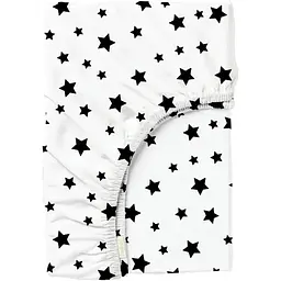 Простирадло на резинці Cosas BLACK STARS 180х200х20 см (StarBlackWhite-3009_180x200x20)