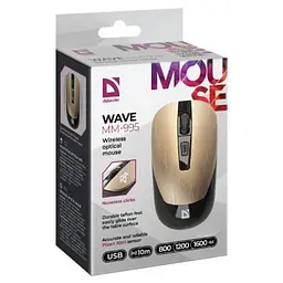 Комп'ютерна мишка Defender Wave MM-995 Silent Wireless Bronze (52992) - мініатюра 3