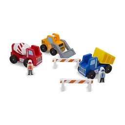 Ігровий набір Melissa & Doug дерев'яний набір Будівельні машинки (MD656) - мініатюра 4