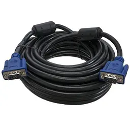 Кабель VGA (M) - VGA (M), 10 м, чорний, Patron (PN-VGA-VGA-10М)