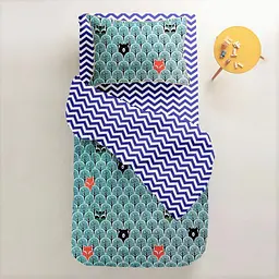 Підковдра дитяча Cosas Wood Bear 110х140 см бірюзова (МишкиЛес_ЗигСиний_22) - мініатюра 5