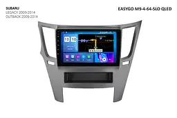 Штатна автомагнітола EasyGo M9-4-64-SLO QLED Subaru Legacy, Outback
