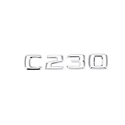 Емблема напис C230 для Mercedes-Benz C-Class хром 135х23 мм пластик (на скотчі)