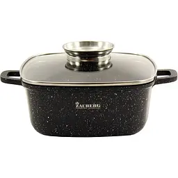 Каструля алюмінієва Zauberg з мармуровим покриттям і кришкою 5.4 л (1226-BL)