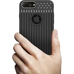 Чохол накладка Primo Shell TPU для Apple iPhone 7 Plus / iPhone 8 Plus Black - мініатюра 2