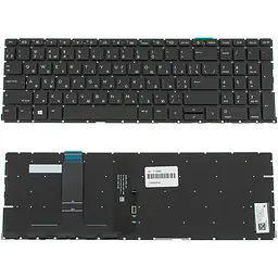 Клавіатура для ноутбука HP (ProBook: 450 G8 455 G8) ukr чорний без фрейму підсвічування клавіш