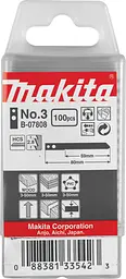 Набір полотен HSS для лобзика по дереву Makita B-07808 (100 шт)
