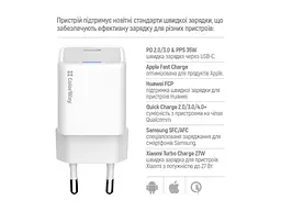 Мережевий зарядний пристрій ColorWay GaN Mini 35 W White (CW-CHS056PD-WT) - мініатюра 6