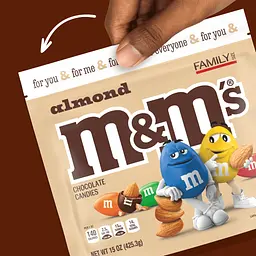 Драже M&M's Almond Milk Chocolate Candy 425.3г - мініатюра 5