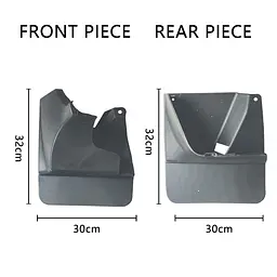 Бризковики для Toyota Land Cruiser Prado 120 2002-2010 Комплект 4 шт (BTYPD0321) - мініатюра 4