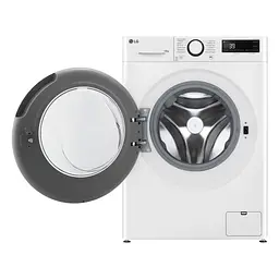 Пральна машина LG фронтальна, 10кг, 1400, A, 57см, дисплей, пара, інвертор, білий - мініатюра 7