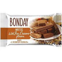 Вафлі Bonday з ароматом пломбіру 65 г