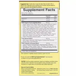 Сирий цинк Garden of Life RAW Zinc 60 веганських капсул - мініатюра 3