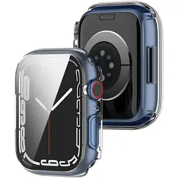 Чохол-накладка DK Пластик Soft-Touch Glass Full Cover для Apple Watch 45mm (clear) - мініатюра 2