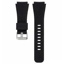 Силіконовий ремінець Primo для годинника Samsung Galaxy Watch 46 мм SM-R800 Black - мініатюра 7