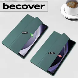 Чохол-книжка BeCover Soft Edge для Samsung Galaxy Tab A9+ SM-X210/SM-X215/SM-X216 11.0" Dark Green (710368) - мініатюра 2
