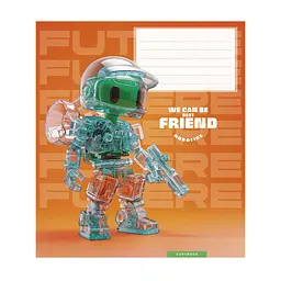 Зошит Школярик We can be best friend 12 аркушів клітинка (012-3461K), в асортименті - мініатюра 5