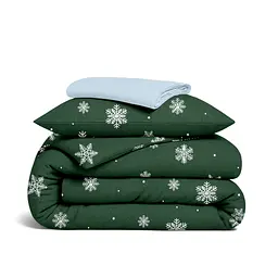 Дитяча постільна білизна фланель Cosas SNOWFLAKES FOREST CS2 110х140см (Flannel_SnowflakesForest_El80-41Skyer_140)
