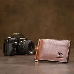 Чоловічий шкіряний зажим для грошей GRANDE PELLE 12х8х0,7 см acs0018630 - мініатюра 6