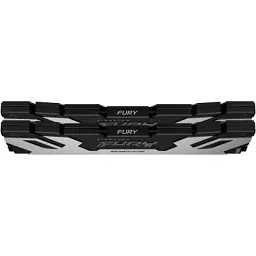 Модуль пам'яті для комп'ютера DDR5 48GB (2x24GB) 8000 MHz Renegade Black/Silver Kingston Fury (ex.HyperX) (KF580C38RSK2-48) - мініатюра 2