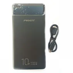 Павербанк Pisen Power Bank Cube+ зовнішній акумулятор 10000 mAh Black (11231) - мініатюра 6