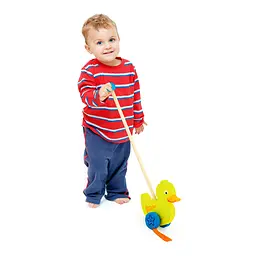 Дерев'яна каталка Viga Toys Каченя (50961) - мініатюра 2