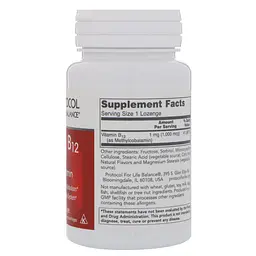 Метил В12 Protocol for Life Balance Methyl B12  1000 мкг 100 пастилок - мініатюра 2