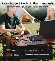 Павербанк Choetech Black 10 000 mAh / 22.5 Вт (M15-B791-ACBK-NG) - мініатюра 5