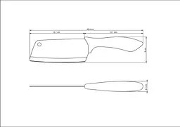 Ніж сокира AFFILATA, 127 мм TRAMONTINA kuh0015765 - мініатюра 4