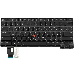 Клавіатура для ноутбука Lenovo (ThinkPad: T14, L14 Gen 3) rus, black, підсвічування клавіш (ОРИГІНАЛ) - мініатюра 2