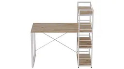 Письмовий стіл Ferrum-decor Серії Конект з етажеркою 75x120x60 білий ДСП Дуб Сан-Марино 16мм (FRD-104226) - мініатюра 4