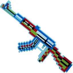 Дитяча іграшка Автомат Bambi "Minecraft" MСR-A(Blue) світлові та звукові ефекти
