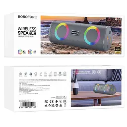 Bluetooth Колонка Borofone BP18 Music sports Gray - мініатюра 2