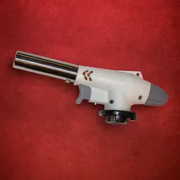 Газовий пальник із п'єзопідпалом Flame Gun 920 Білий, кулінарний пальник для балона — фломбер