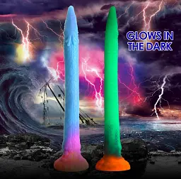 Анальний фалоімітатор Creature Cocks Glows In The Dark Makara 46.4 см мульті - мініатюра 3