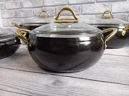 Набір посуду O.M.S. Collection 3040 Black 9 предметів