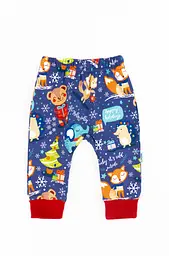 Комплект дитячий боді-гольф зі штанами Christmas Fox з начосом - мініатюра 6