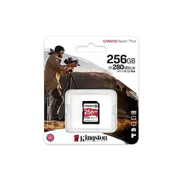 Карта пам'яті Kingston 256GB SDXC class 10 UHS-II U3 Canvas React Plus (SDR2V6/256GB) - мініатюра 3