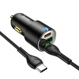 Автомобільний зарядний пристрій швидкої зарядки Hoco NZ6 PD45W (37361-01_271) - мініатюра 4