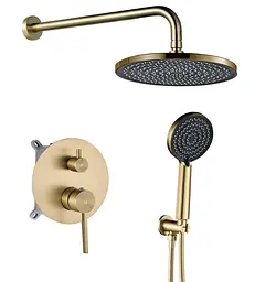 Душова система прихованого монтажу Rea Foster brushed gold REA-P6441