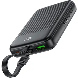 УМБ Acefast 10000mAh 22.5W PD,QC3.0 2xUSB-C,USB-A, with build Type-C cable, M13 Black - мініатюра 2