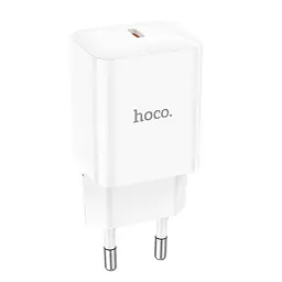 Мережевий зарядний пристрій Hoco N27 Innovative single port PD20W charger білий