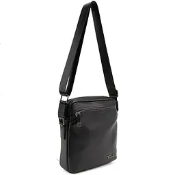Чоловіча чорна шкіряна сумка через плече Tiding Bag SM8-9686-4A - мініатюра 7