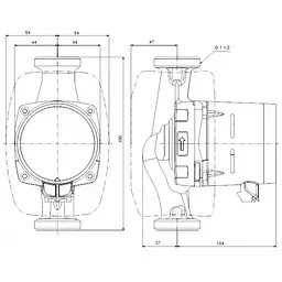 Циркуляційний насос Grundfos Alpha1 25-80 N 180 (99199594) - мініатюра 6