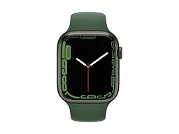 Смарт-часы Apple Watch Series 7 GPS 45mm Green Aluminum Case With Green Sport Band (MKN73) - миниатюра 2