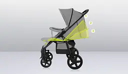 Прогулянкова коляска Lionelo Annet Plus Concrete, світло-сіра (LO-ANNET PLUS CONCRETE) - мініатюра 11