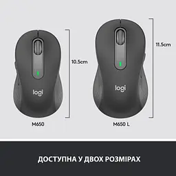 Мишка Logitech Signature M650 Wireless Graphite (910-006253) - мініатюра 8