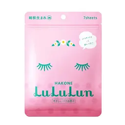 LULULUN Face Mask Hakone Rose зволожуюча маска з екстрактом троянди, 7 шт