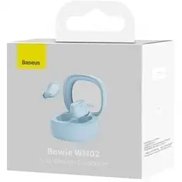 Навушники бездротові Baseus WM02 TWS блакитні NGTW180003 - мініатюра 4